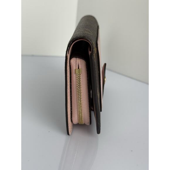 Louis Vuitton LV Monogram Pink Leather Zippy Compact Wallet - Picture 4 of 11